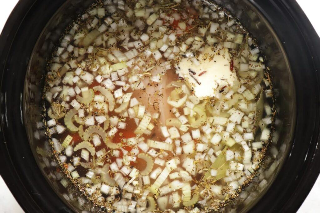 Slow-Cooker Chicken & Wild Rice Soup recipe - step 2