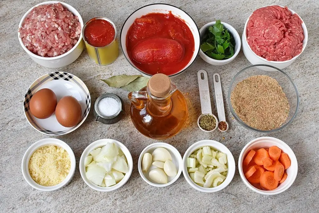 Ingredients for Slow Cooker Italian Meatballs