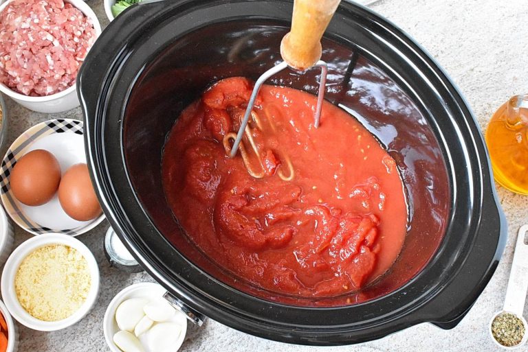 Step 1 - Slow Cooker Italian Meatballs