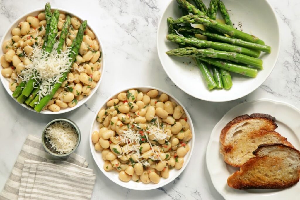 How to serve Asparagus and Braised Butter Beans
