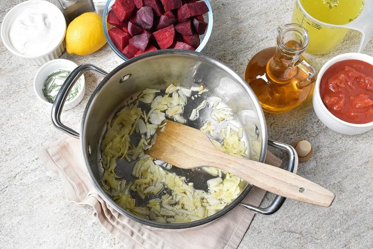 Step 2 - Vegan Beet and Buckwheat Soup