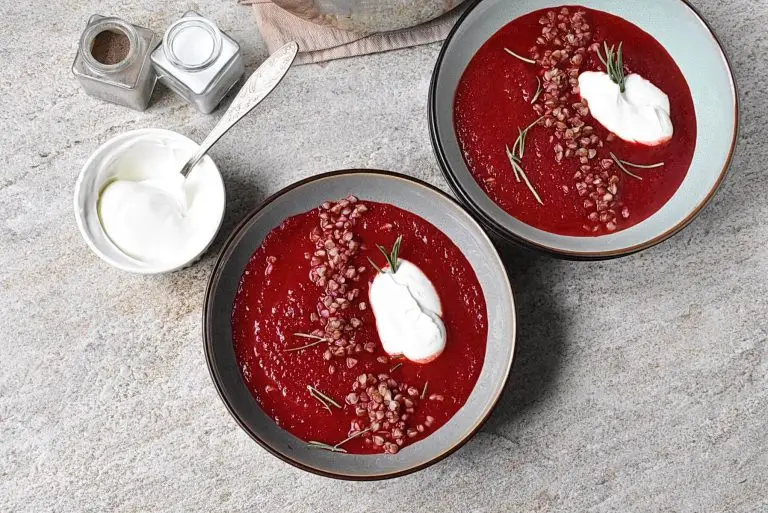 Step 8 - Vegan Beet and Buckwheat Soup