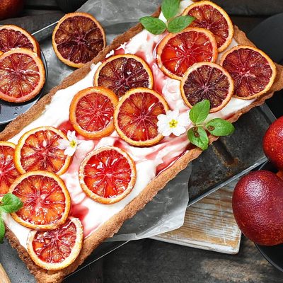 Blood Orange Ricotta Tart Recipe - Cook.me Recipes