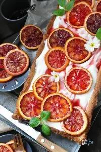Blood Orange Ricotta Tart