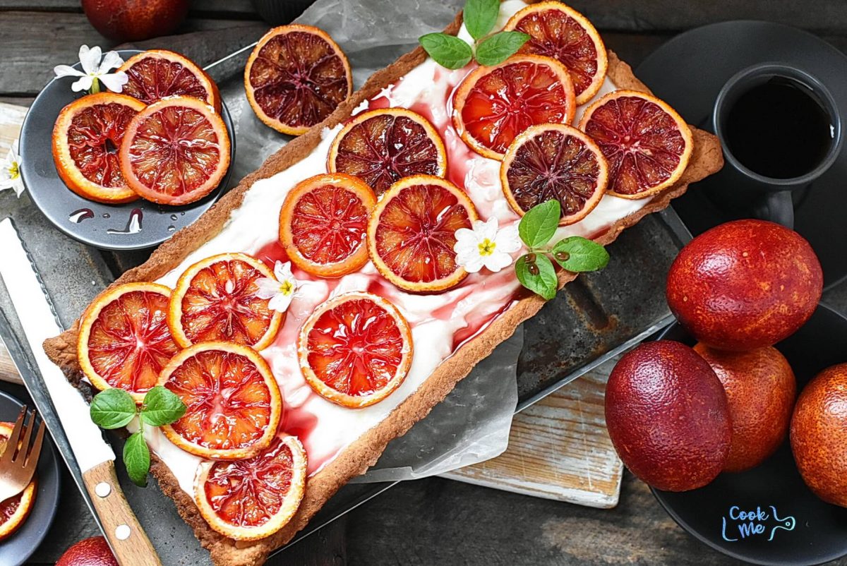 Blood Orange Ricotta Tart