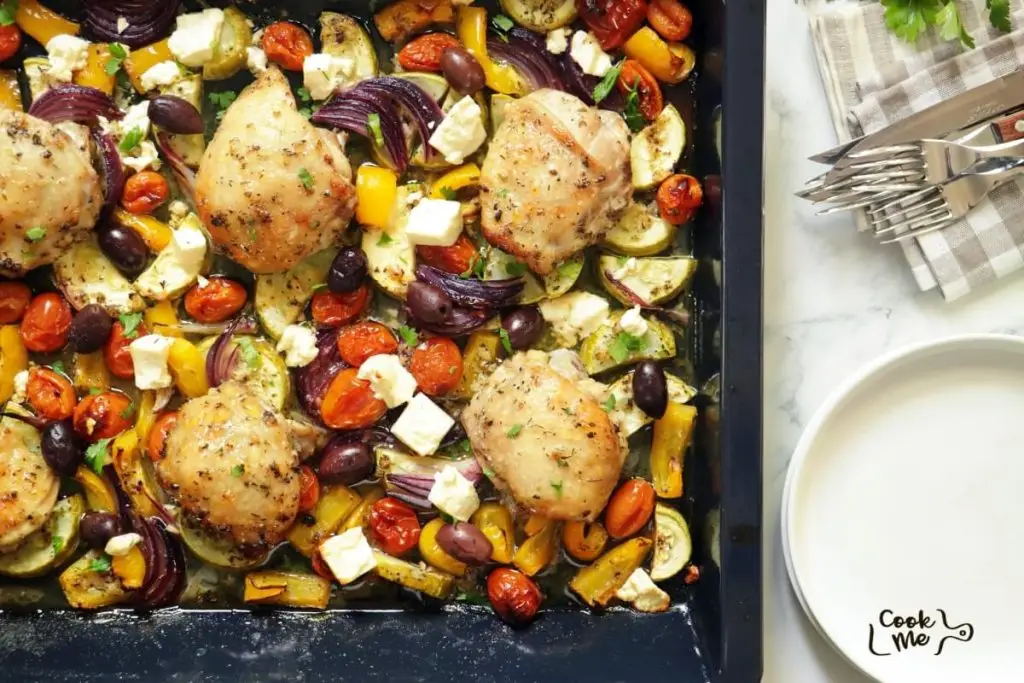 Greek Sheet Pan Chicken Dinner