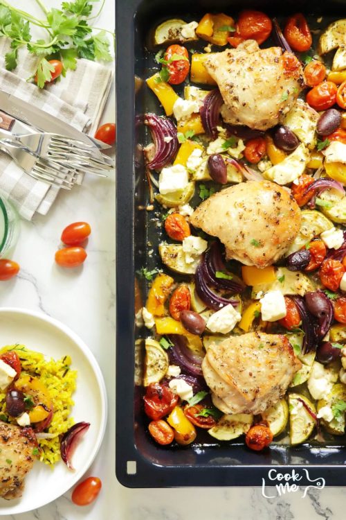 Greek Sheet Pan Chicken Dinner
