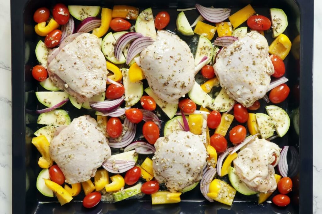 Greek Sheet Pan Chicken Dinner recipe - step 5