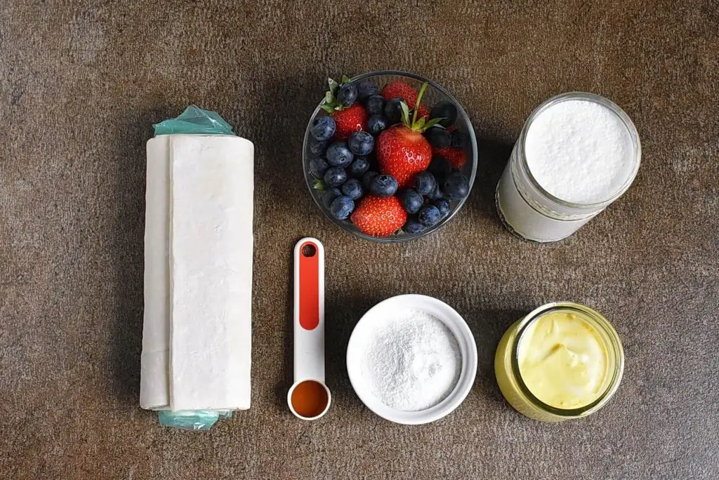 Ingredients for Lemon Cream Puffs
