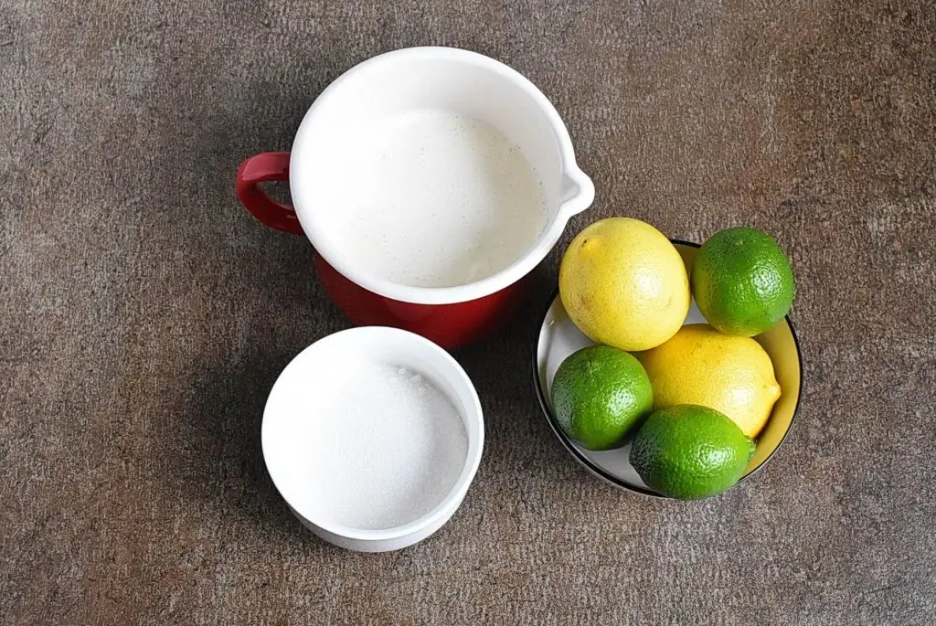 Ingredients for Lemon Lime Posset