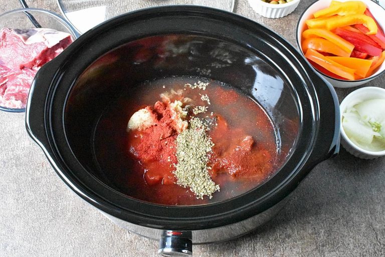 Step 1 - Slow-Cooker Shredded Steak