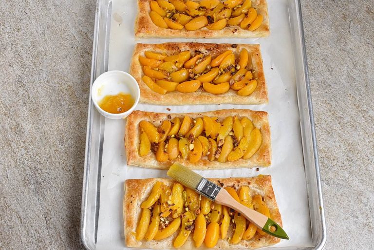 Step 9 - Apricot and Pistachios Tart