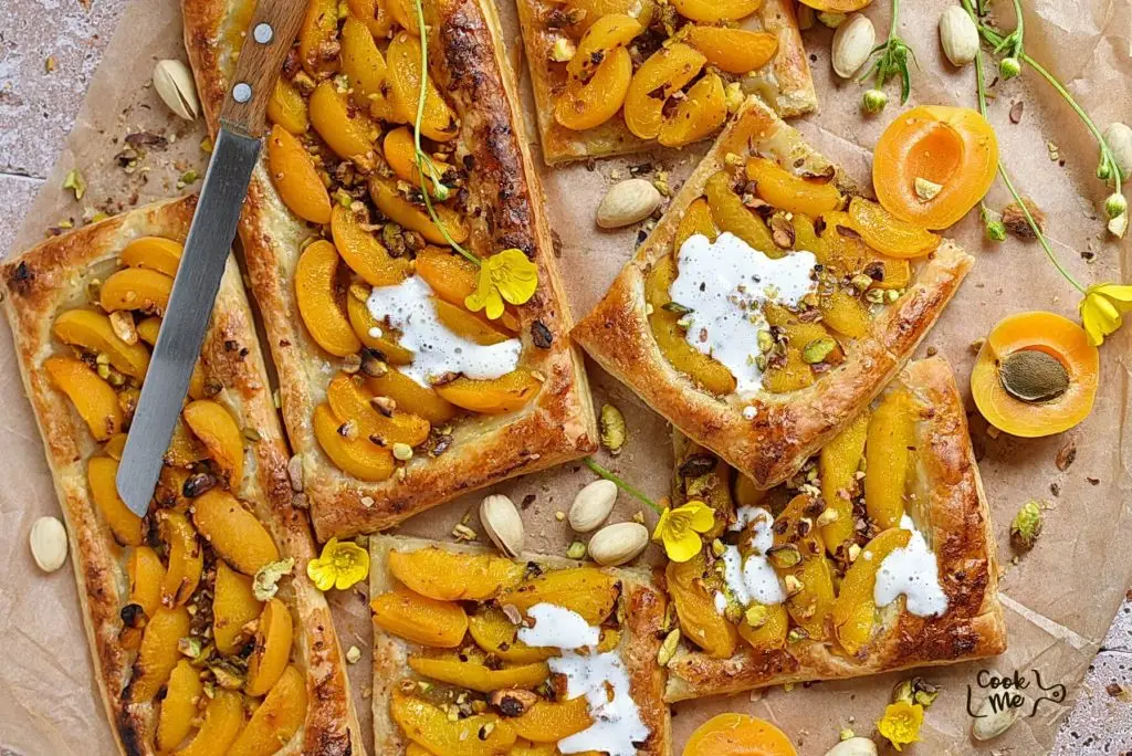 Apricot and Pistachios Tart