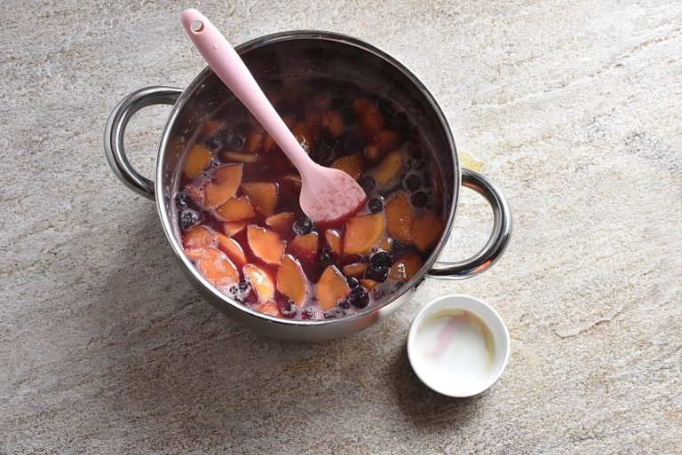 Step 4 - Berry-Cherry Peach Sauce