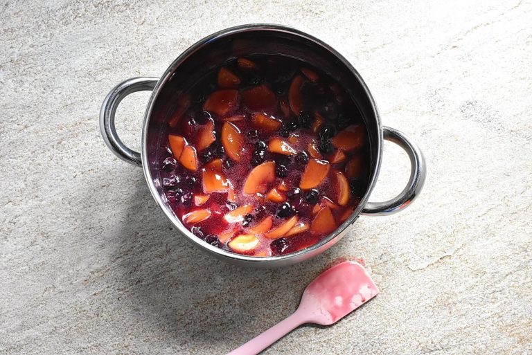 Step 4 - Berry-Cherry Peach Sauce