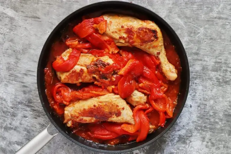 Step 12 - Chicken with Red Peppers and Tomatoes