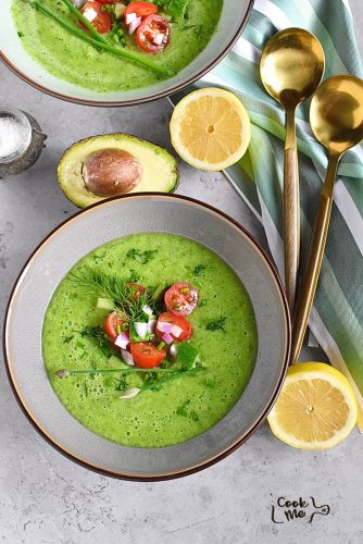 Chilled Avocado and Cucumber Soup