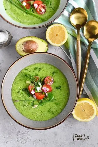 Chilled Avocado and Cucumber Soup