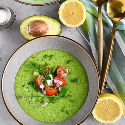 Chilled Avocado And Cucumber Soup Recipes– Homemade Chilled Avocado And Cucumber Soup – Easy Chilled Avocado And Cucumber Soup