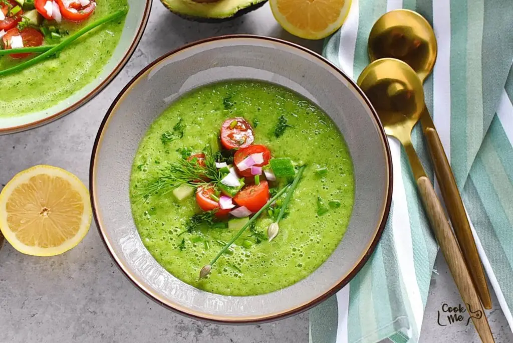 Chilled Avocado and Cucumber Soup