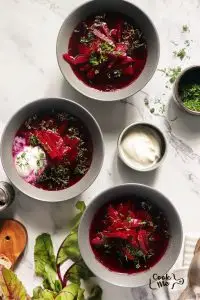 Polish Beet Borscht Recipe-Polish Red Borscht-Borscht Recipe-Summer Beet Soup-Beet Soup Recipe