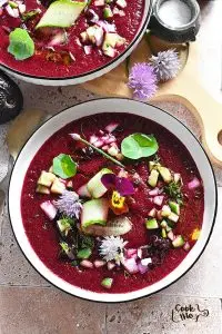 Simple Vegan Beet Gazpacho