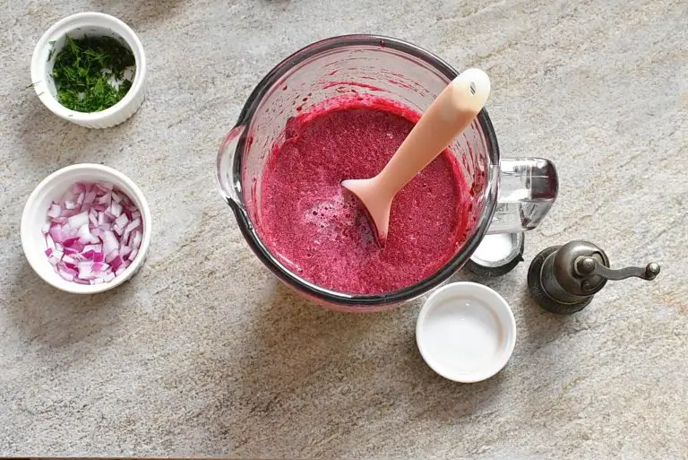 Step 5 - Simple Vegan Beet Gazpacho