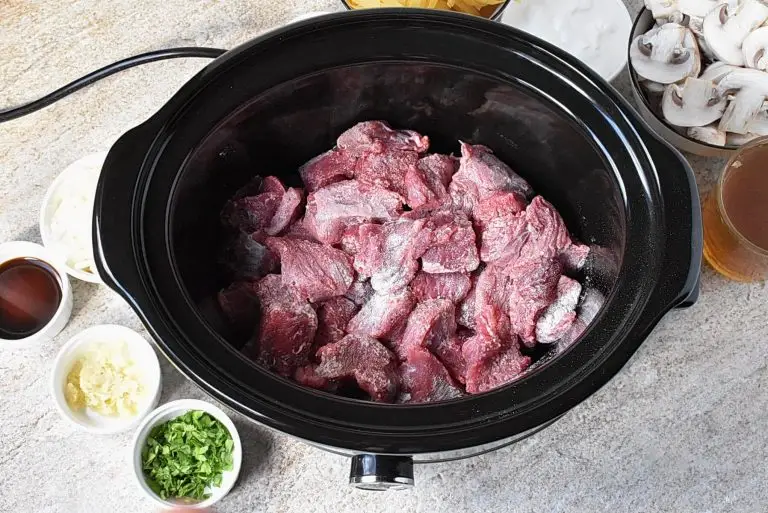 Step 2 - Slow Cooker Beef Stroganoff