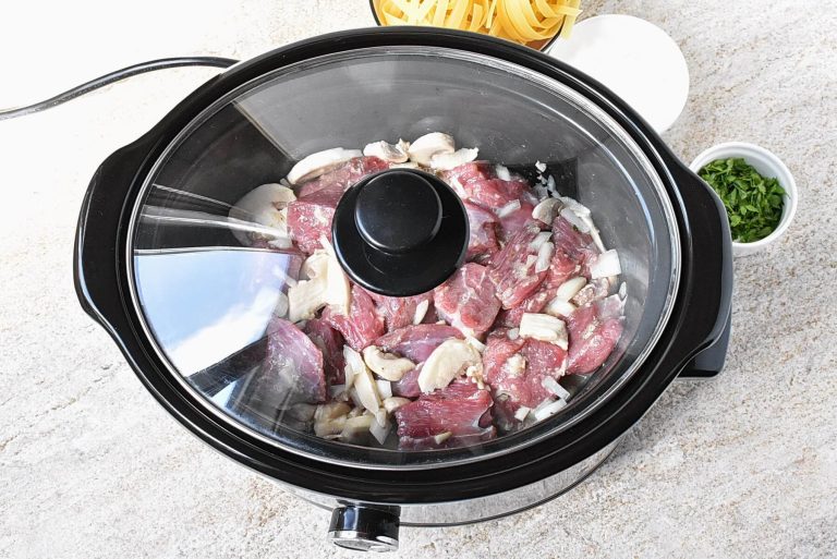 Step 4 - Slow Cooker Beef Stroganoff