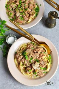 Slow Cooker Beef Stroganoff