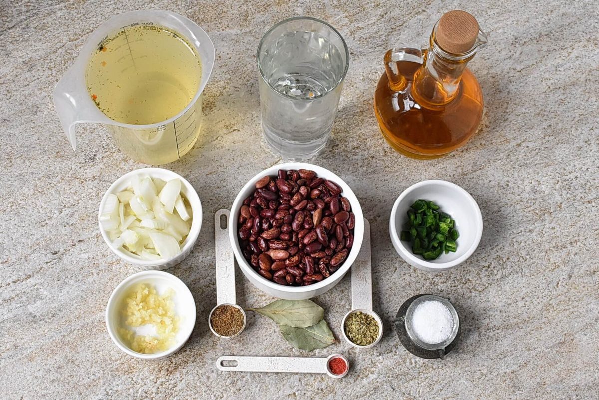 Ingredients for Slow Cooker Pinto Beans