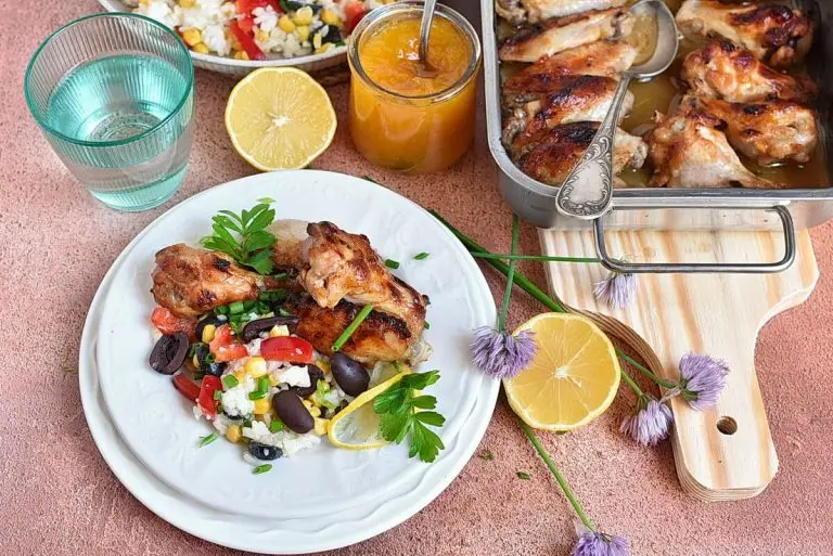 Step 8 - Sticky Apricot Chicken with Rainbow Rice