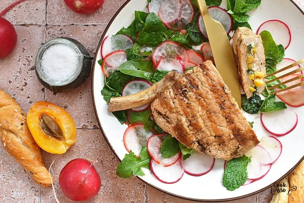 Apricot and Mint Stuffed Pork
