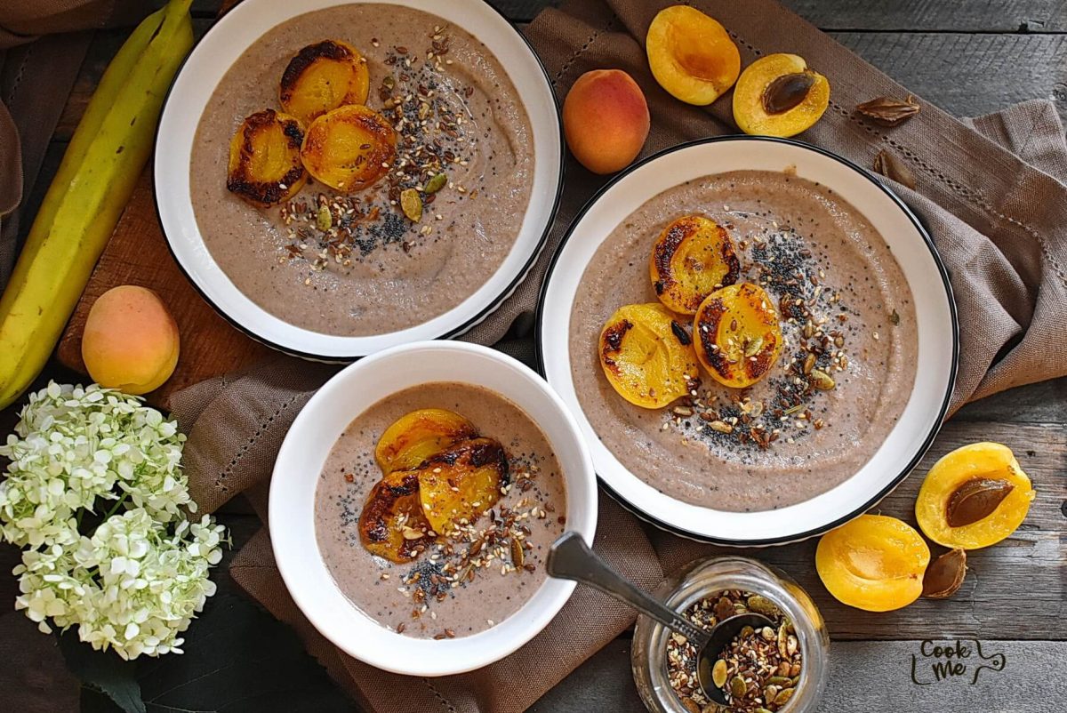 Charred Apricot Buckwheat Porridge