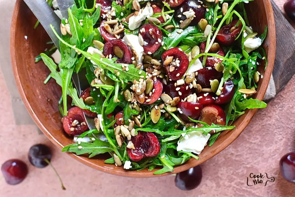 Cherry, Arugula and Goat Cheese Salad