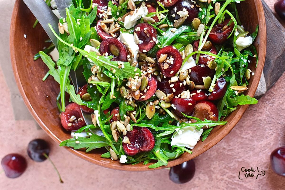 Cherry, Arugula and Goat Cheese Salad