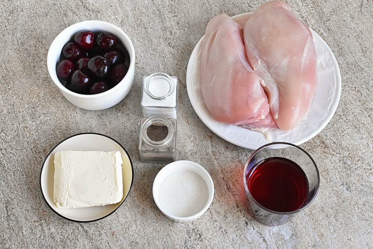 Ingredients for Chicken with Cherry Wine Sauce