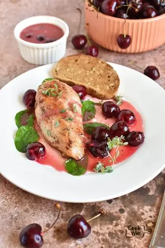Chicken with Cherry Wine Sauce