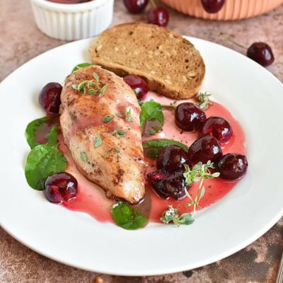 Chicken with Cherry Wine Sauce Recipes– Homemade Chicken with Cherry Wine Sauce – Easy Chicken with Cherry Wine Sauce