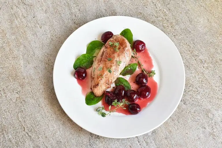 Step 8 - Chicken with Cherry Wine Sauce