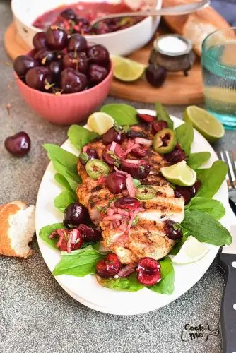 Grilled Chicken with Fresh Cherry Salsa