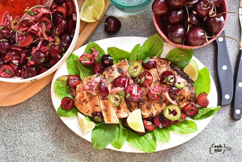 Grilled Chicken with Fresh Cherry Salsa