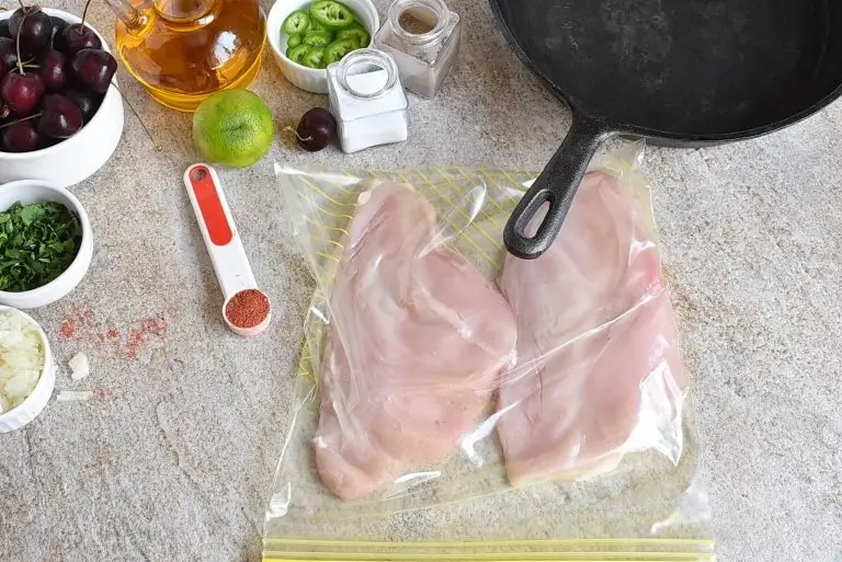 Step 1 - Grilled Chicken with Fresh Cherry Salsa