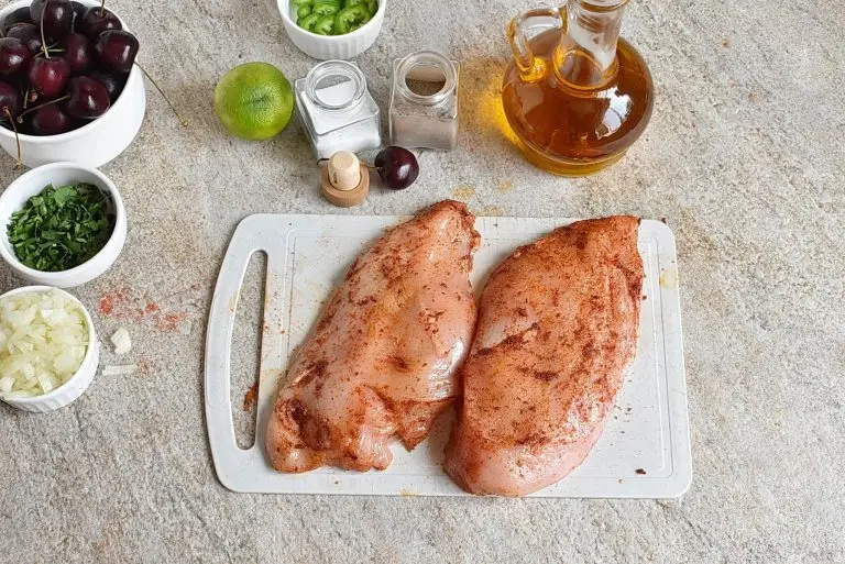 Step 2 - Grilled Chicken with Fresh Cherry Salsa