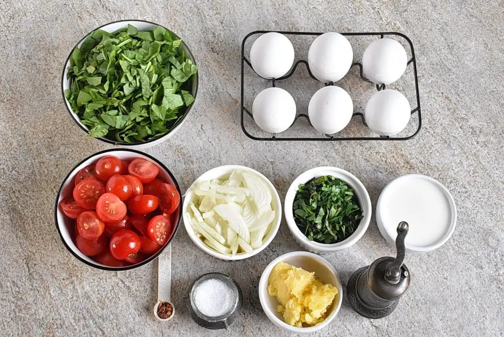 Ingredients for Late Summer Frittata