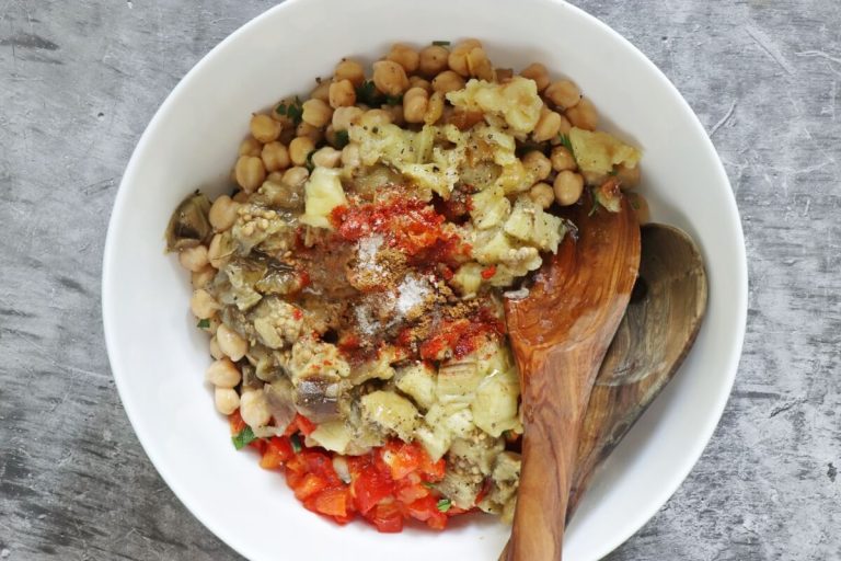 Step 6 - Mediterranean Chickpea Salad