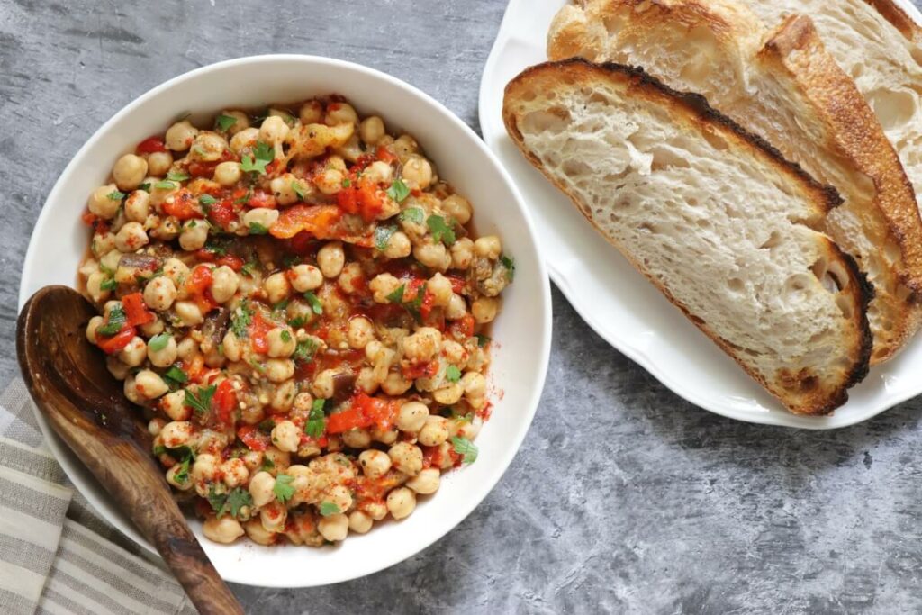 How to serve Mediterranean Chickpea Salad