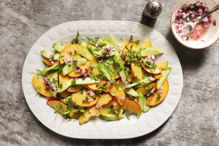 Step 3 - Nectarine and Cucumber Salad
