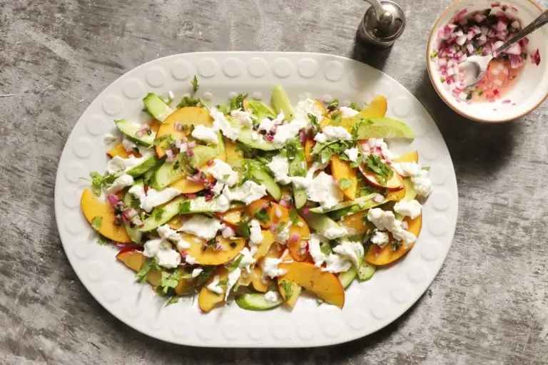 Step 4 - Nectarine and Cucumber Salad
