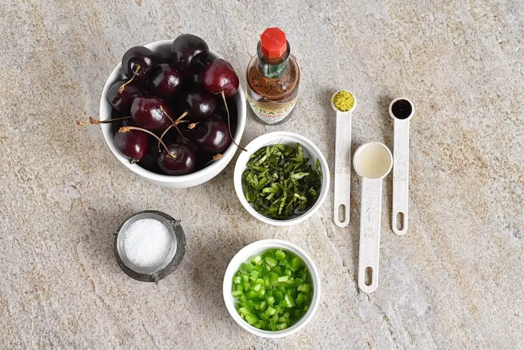 Ingredients for Northwest Cherry Salsa